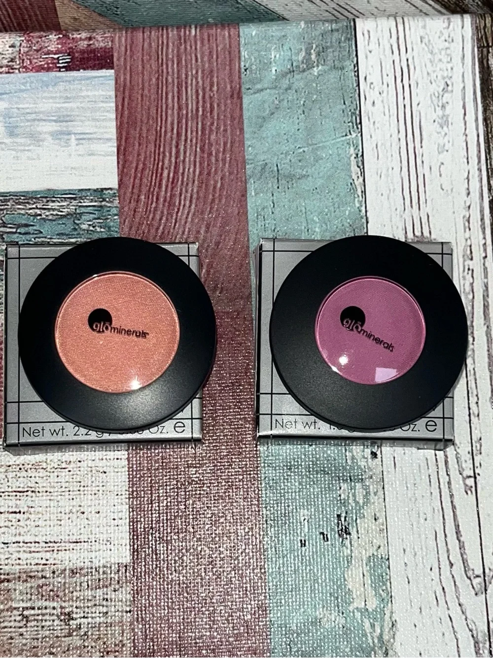 glominerals NIB gloEye Shadow Makeup Set Berry & Waterlily Orange Fuchsia Beauty